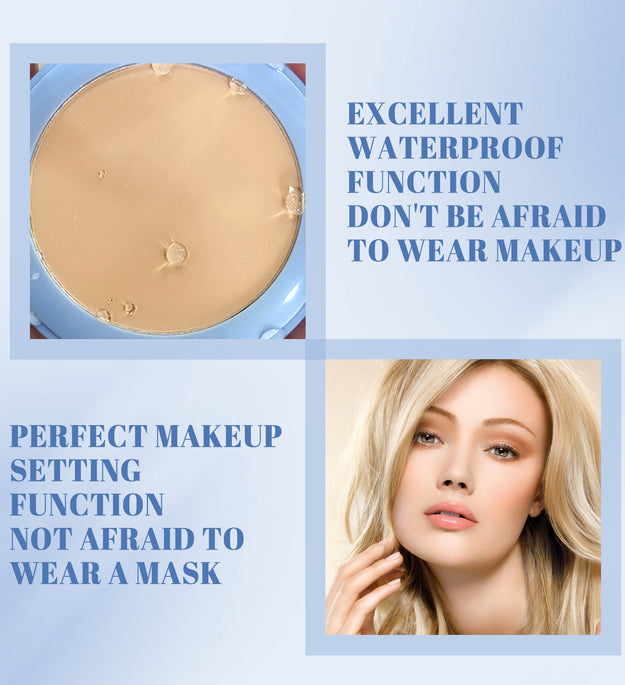 OUHOE Long-lasting Finishing Compact - Flawless, Long-wearing, Non-transferable, Easy To Touch-up, Natural, Lightweight, And Breathable Setting Powder