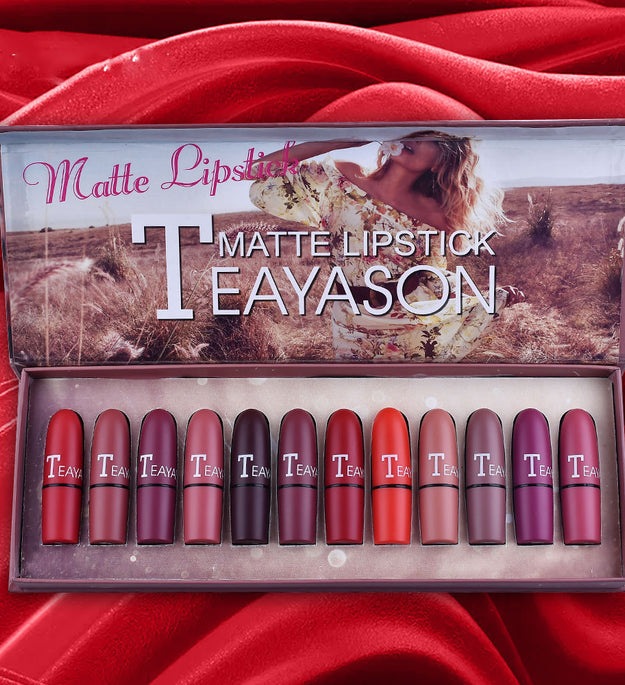 Matte Lipstick Set GIFT 12 Pieces Batch Waterproof And Long Lasting