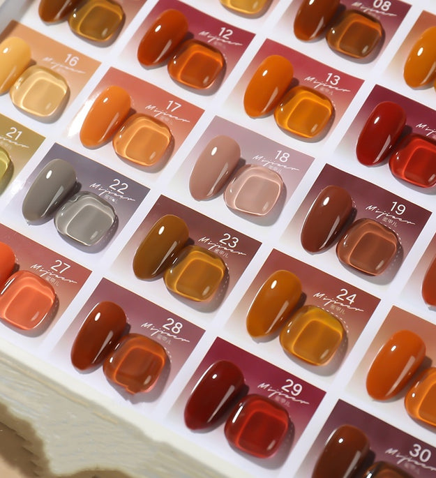Net Celebrity 30 Pop Color Milk Tea Color Honey Nail Polish Gel Set