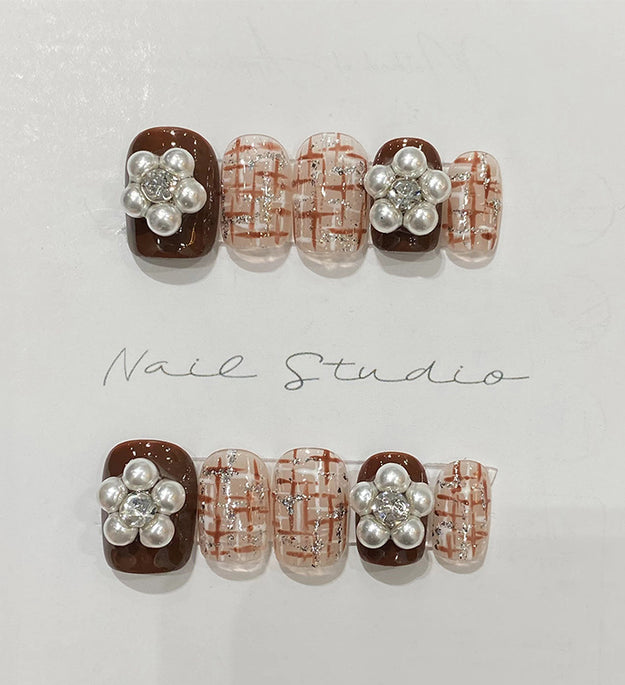 Autumn And Winter New Year Bride Wears Nail Finished Nail Patch