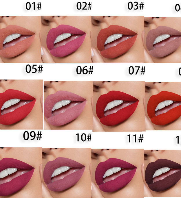 Matte Lipstick Set GIFT 12 Pieces Batch Waterproof And Long Lasting